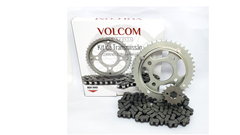 KIT DE TRANSMISSAO SEM RETENTOR ACO 1045 PARA TITAN 125 KS/ES 2000 A 2004 - FAN 125 2005 A 2008 - CARGO 125 KS 2000 A 2004 