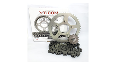 KIT DE TRANSMISSAO SEM RETENTOR ACO 1045 PARA XLR125 KS 1997 A 2002 - XLR125 ES 2001 A 2002