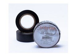 FITA ISOLANTE ANTI CHAMA COM PROTECAO UV PARA AMBIENTES INTERNOS E EXTERNOS 19MM X 10 METROS