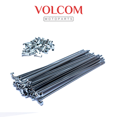 JOGO DE RAIO DIANTEIRO 3,5MM CROMADO (FREIO A DISCO) PARA YBR125 ED 2000 A 2008