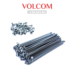 JOGO DE RAIO TRASEIRO 3,5MM CROMADO PARA XTZ125 XT225 1996 A 2006 - XTZ125 2003 A 2016