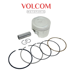 KIT PISTAO E  ANEIS PARA FAN 125 2009 A 2018 - NXR 125 BROS 2013 A 2015 0.75