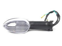 PISCA COMPLETO SEM LAMPADA PARA FACTOR 125 2009 - 2016 DIANTEIRO ESQUERDO/TRASEIRO DIREITO CRISTAL