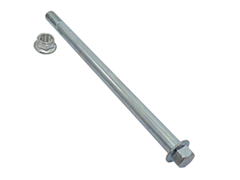 EIXO DA RODA DIANTEIRA COM PORCA PARA YBR 125 K/E 2000 A 2008 - FACTOR 125 K/E 2009 A 2016 - DT 180 1990 A 1997