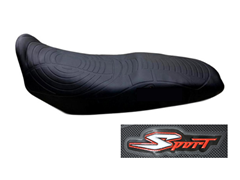 CAPA DE BANCO EMBORRACHADA PARA MOTO UNIVERSAL (SPORT) PRETA