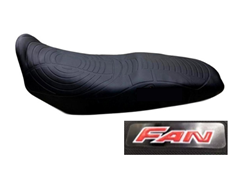 CAPA DE BANCO EMBORRACHADA PARA MOTO UNIVERSAL (FAN) PRETA